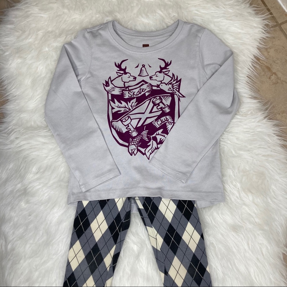 Tea Skate shirt and pants size 3.